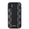 DKNY DKHMN61PCPVSLK iPhone 11 / Xr6.1" czarny/black hardcase Leather Checkered Mono Pattern MagSafe