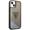 Guess GUHCP14MLFCTPK iPhone 14 Plus/ 15 Plus 6.7" czarny/black hardcase Liquid Glitter Palm Collection