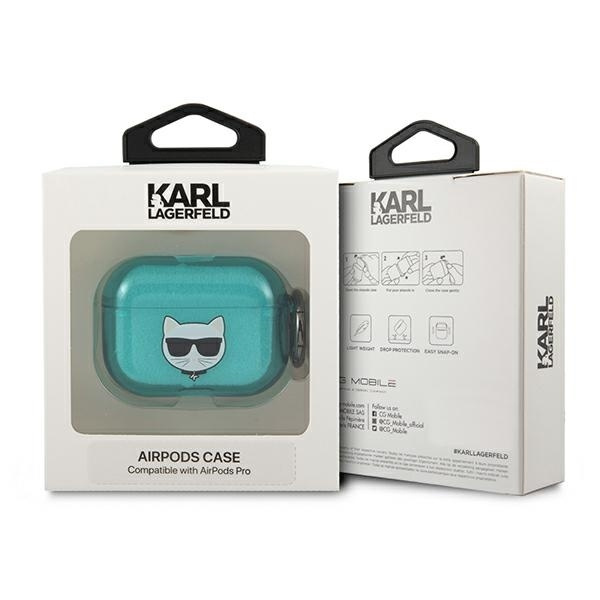 KARL LAGERFELD KLAPUCHFL AIRPODS PRO COVER NIEBIESKI/BLUE CHOUPETTE