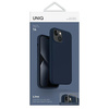 UNIQ etui Lino iPhone 14 / 15 / 13 6,1" niebieski/marine blue