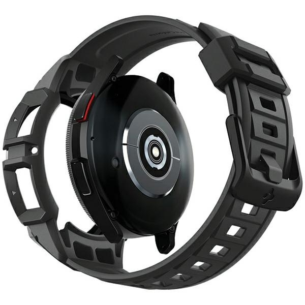 Etui z paskiem Spigen Rugged Armor Pro na Samsung Galaxy Watch 6 Classic (47 mm) - czarne