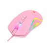 Gaming mouse Havit MS1026 RGB 1000-6400 DPI (pink)