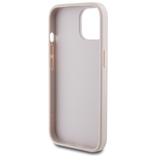 Guess GUHCP15SG4GFPI iPhone 15 / 14 / 136.1" różowy/pink hard case 4G Metal Gold Logo