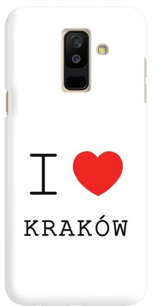 FUNNY CASE ETUI NADRUK I LOVE KRAKÓW SAMSUNG GALAXY A6 PLUS 2018