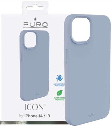 Puro ICON Cover do iPhone 14 niebieski/sierra blue