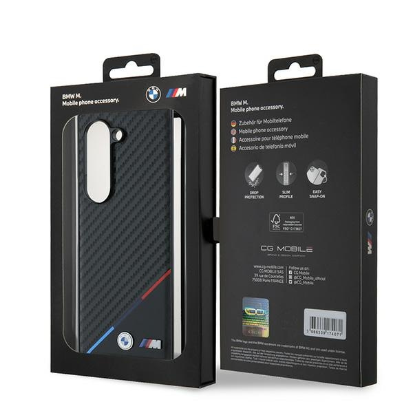BMW BMHMZFD623PUDTK Z Fold6 F956  czarny/black hardcase Carbon Tricolor