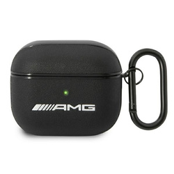 Etui AMG Leather Big Logo na AirPods 3 - czarne