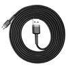 Kabel Baseus Cafule Cable CAMKLF-CG1 USB-A / micro USB 1.5A 2 m - czarno-szary USZKODZONE OPAKOWANIE
