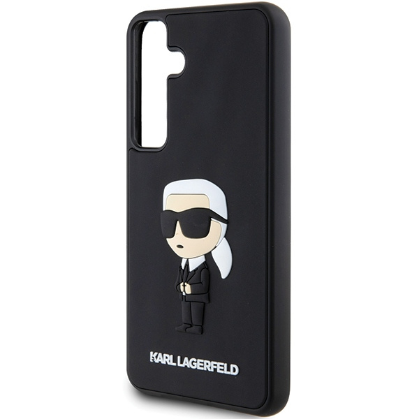 KARL LAGERFELD KLHCS24S3DRKINK S24 S921 CZARNY/BLACK HARDCASE 3D RUBBER IKONIK