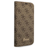 Guess GUBKP14SHG4SHW iPhone 14 / 15 / 136.1" brązowy/brown book 4G Vintage Gold Logo