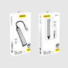 Dudao HUB 4in1 USB-C - 4x USB-A (3 x USB2.0 / USB3.0) 6.3cm black (A16T)
