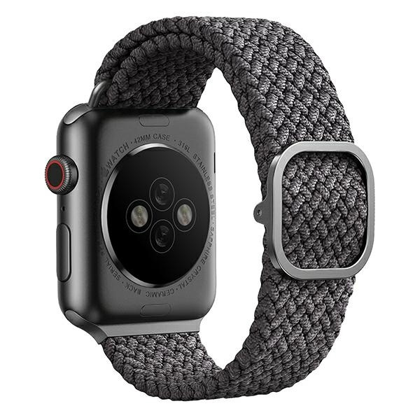 Pasek UNIQ Aspen Braided na Apple Watch 1/2/3/4/5/6/7/8/SE/SE2 40/38/41mm - szary