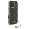 Guess GUHCP16LGF4GBR iPhone 16 Pro 6.3"  brązowy/brown hardcase 4G Charms Collection
