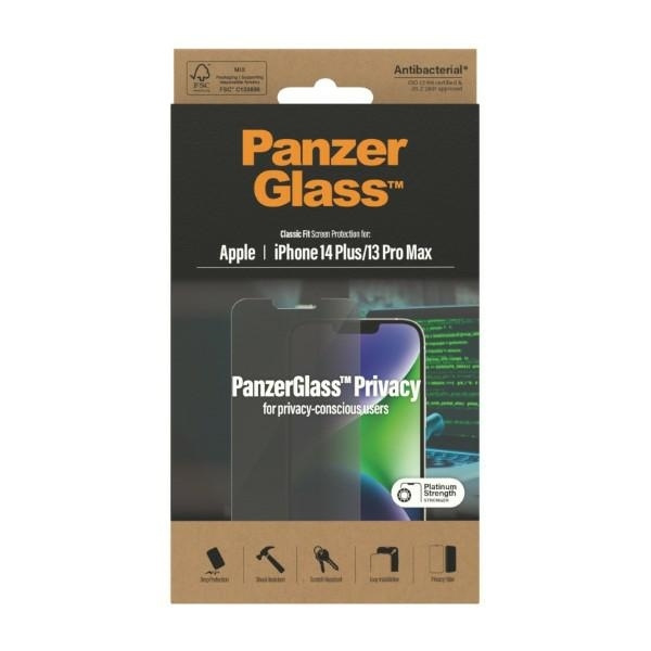 PanzerGlass Classic Fit iPhone 14 Plus / 13 Pro Max 6,7" Privacy Screen Protection Antibacterial P2769