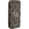 Guess GUBKP15L4GMGBR iPhone 15 Pro 6.1"brązowy/book book 4G Metal Logo