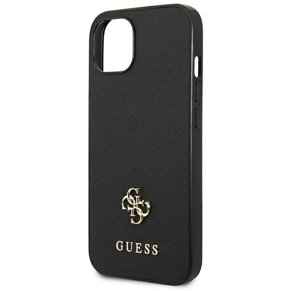 Guess GUHCP13SPS4MK iPhone 13 mini 5,4"czarny/black hardcase Saffiano 4G Small Metal Logo