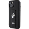 Etui Karl Lagerfeld Gripstand Saffiano Karl&Choupette Pins na iPhone 15 Plus / 14 Plus - czarne