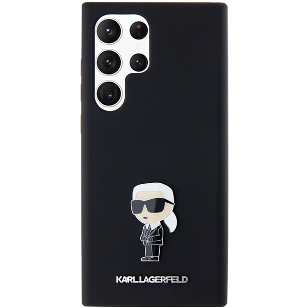 KARL LAGERFELD KLHCS24LSMHKNPK S24 ULTRA S928 BLACK/BLACK SILICONE IKONIK METAL PIN