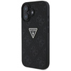 Etui Guess Hot Stamp 4G Pattern Triangle Metal Logo do iPhone 16 czarny