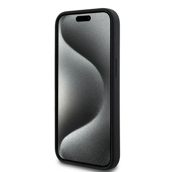DKNY DKHMP14SSNYACH iPhone 14 / 15 / 136.1" czarny/black hardcase Liquid Silicone White Printed Logo MagSafe
