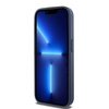 DKNY DKHCP15LPRTHSLB iPhone 15 Pro6.1" niebieski/blue hardcase Leather Mono Stripe & Metal Logo