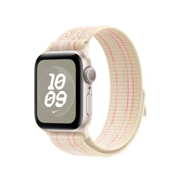 ORYGINALNA OPASKA APPLE NIKE SPORT SILICONE 40MM STARLIGHT/PINK BEZ OPAKOWANIA 