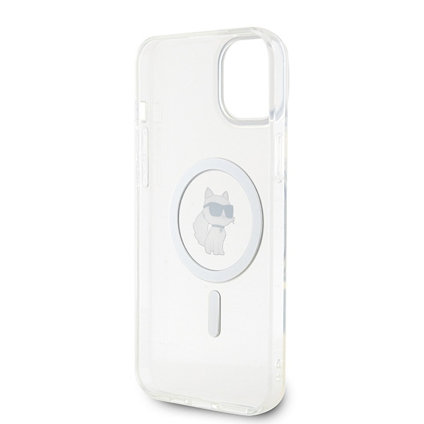 Etui Karl Lagerfeld IML Choupette MagSafe na iPhone 15 Plus - przezroczyste