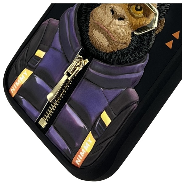 Nimmy etui iPhone 16 Pro Max 6.9"         czarny/black Cool&Cute 2.0 Monkey