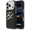 Etui Karl Lagerfeld IML Glitter KL       Diamond Logo do iPhone 17 Pro czarny