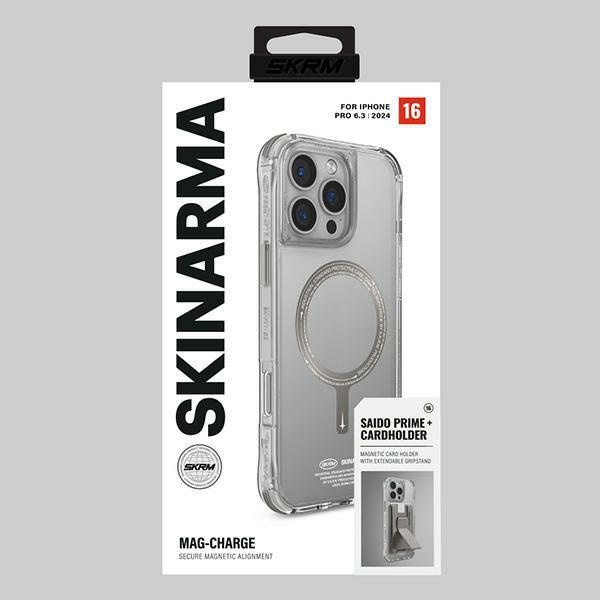 Skinarma etui Saido iPhone 16 Pro 6.3"    Magnetic Charging titanium