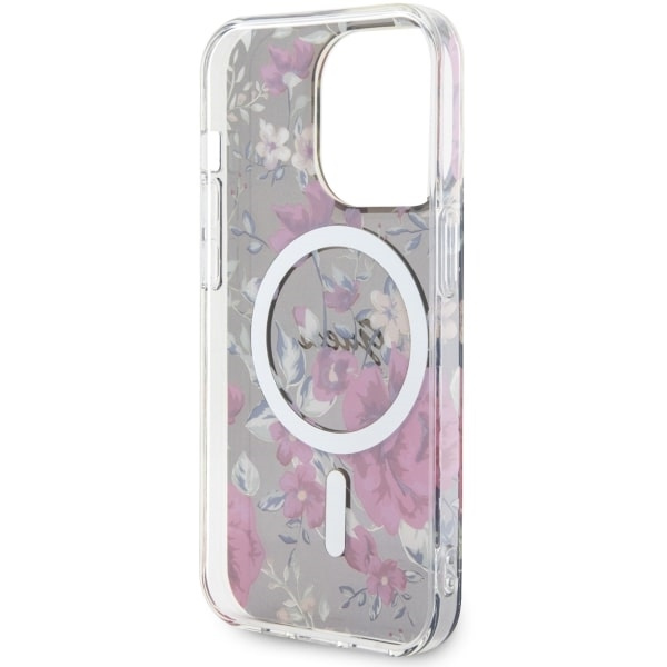 Guess GUHMP14LHCFWSA iPhone 14 Pro 6.1"zielony/khaki hardcase Flower MagSafe