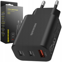 Spacecase Ładowarka USB Charger 30W GaN SC003B black