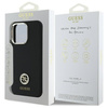 Guess GUHCP16LM4DGPK iPhone 16 Pro 6.3"  czarny/black hardcase Silicone Logo Strass 4G