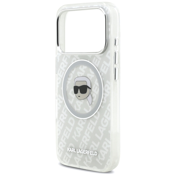 Etui Karl Lagerfeld IML Karl Head Logo   MagSafe do iPhone 17 Pro szary