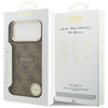 Etui Guess 4G PU Classic Logo MagSafe do iPhone 17 Pro Max brązowy