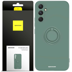 Spacecase Etui Silicone Ring Galaxy A54 5G dark green