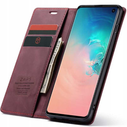 Spacecase Etui Wallet Galaxy S10e wiśniowy