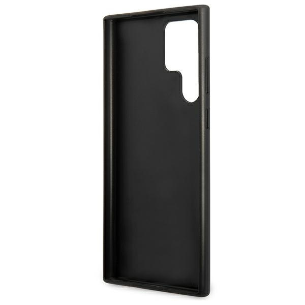 Guess GUHCS22LG4GFGR S22 Ultra S908szary/grey hard case 4G Metal Gold Logo