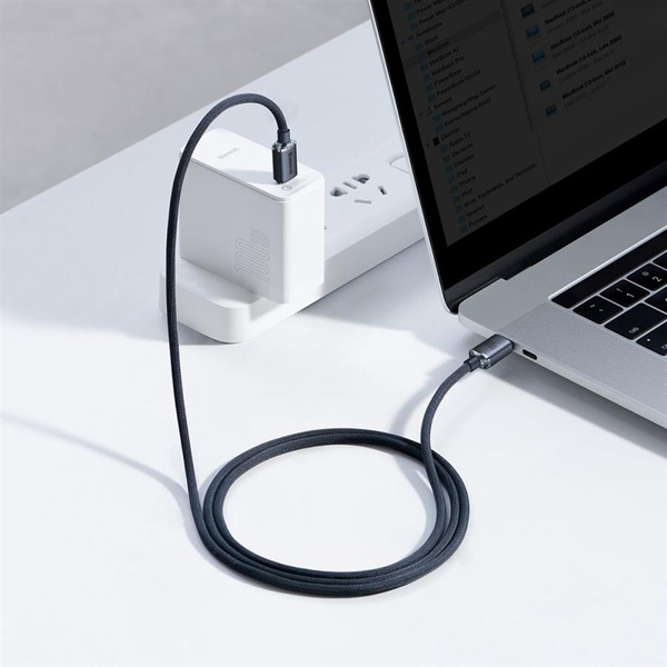 Baseus kabel Crystal Shine USB-C - USB-C 1,2 m 100W czarny