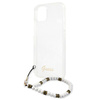 Guess GUHCP13SKPSWH iPhone 13 mini 5,4"Transparent hardcase White Pearl
