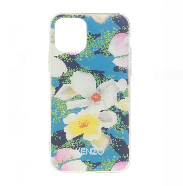  KENZO ORYGINALNE ETUI FA5COKXIPVSB IPHONE 11 PRO MAX KWIATY NIEBIESKO-BIAŁE