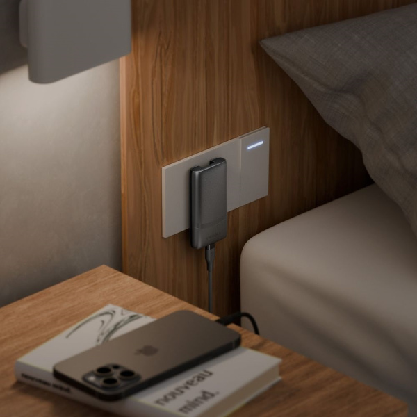 Ładowarka sieciowa Energea TravelWorld Edge 65W 2xUSB-C PD/PPS/QC3.0 (US/UK/EU) złota