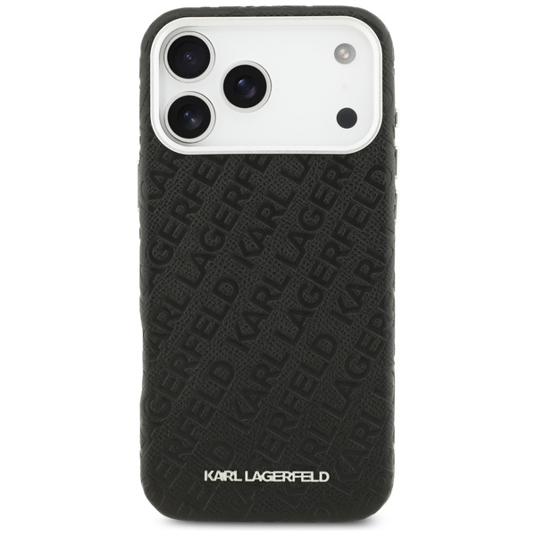 Etui Karl Lagerfeld FW Stamped Karl MagSafe do iPhone 17 Pro Max czarny