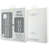 Etui Guess 4G Stripes z portfelem        Magsafe do iPhone 15 brązowy
