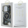 Etui Guess Glitter Flowers Triangle      Buttons MagSafe do iPhone 16 Pro czarny