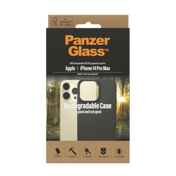 PanzerGlass Biodegradable Case iPhone 14 Pro Max 6,7" czarny/black 0420