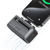 USAMS Powerbank 4500mAh USB-C/Lightning   20W PD Fast Charge srebrny/silver XB Series 4K5CD23302 (US-CD233)