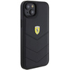 Etui Ferrari Quilted Metal Logo do iPhone 15 Plus - czarne