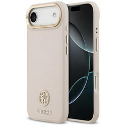 Etui Guess Grained Strass Logo MagSafe   do iPhone Air różowy