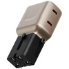 Ładowarka sieciowa Energea TravelGo      Adapter 45 2xUSB-C 45W złoto-czarna
